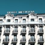 white wall paint Hotel Mediodia building