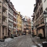 nuremberg, street, germany, nature, historical center, winter, snow, buildings, architecture, city