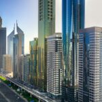 high-rise buildings in city