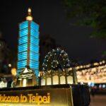 shallow focus photo of Tapei buildings miniature